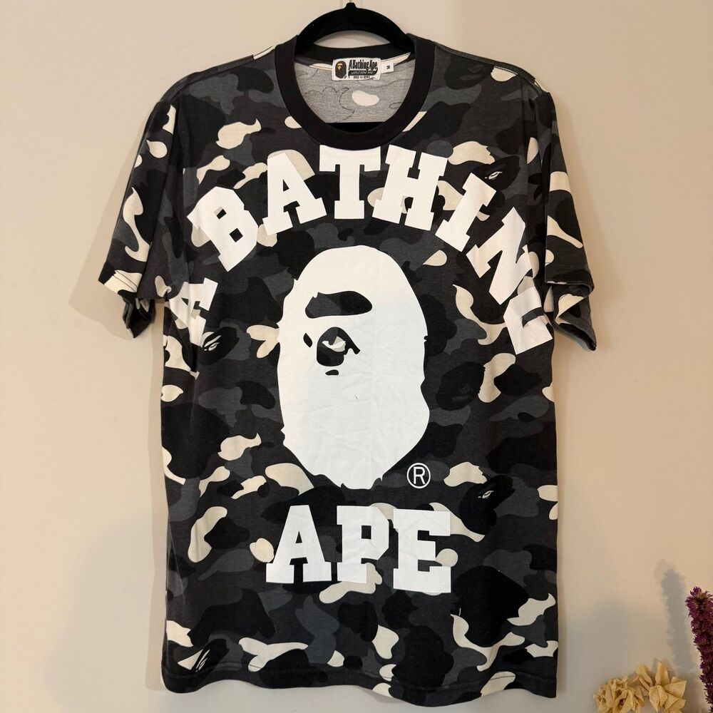 A Bathing Ape, Bape city camo glow in the dark tee, US M